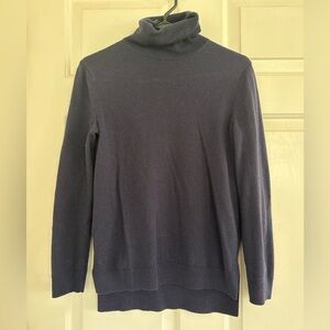 Gap Navy Merino Blend Turtleneck Sweater XS